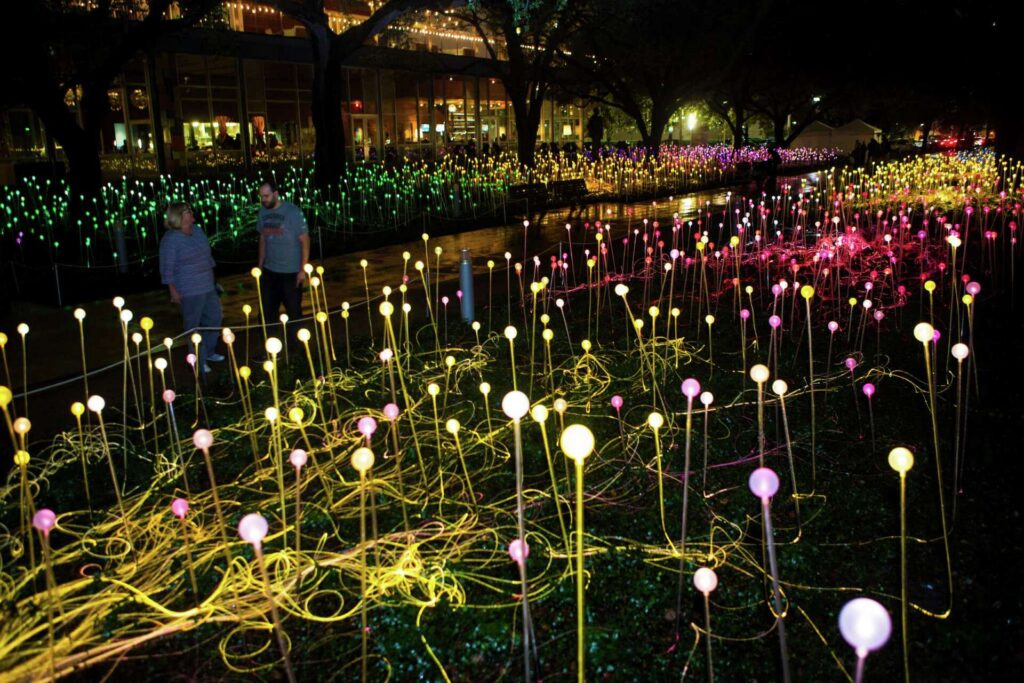 discovery green Field of Light houston